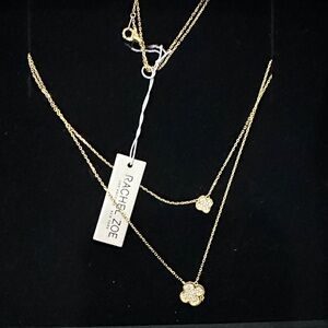 Rachel Zoe Gold Triple Strand Necklace